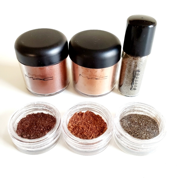 MAC Pigments Samples Set Copperbeam Mega Rich Gold - Picture 2 of 3